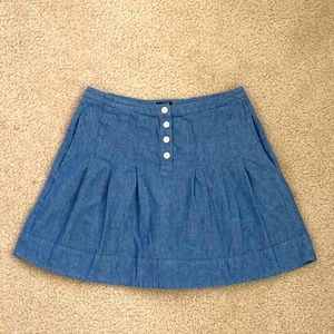 J. Crew Chambray Skirt